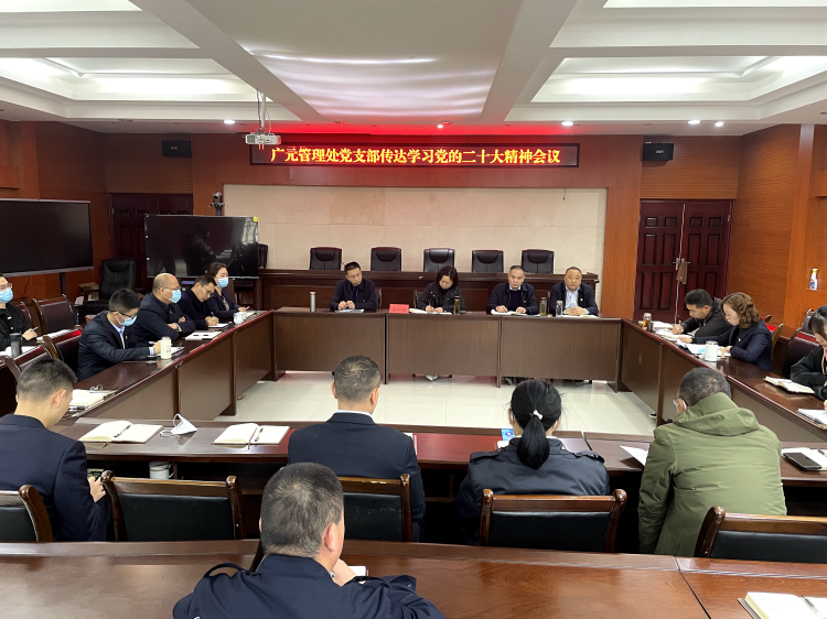 2022.11.23广南ag手机官方官网 广元管理处党支部组织召开传达学习党的二十大精神会议.png