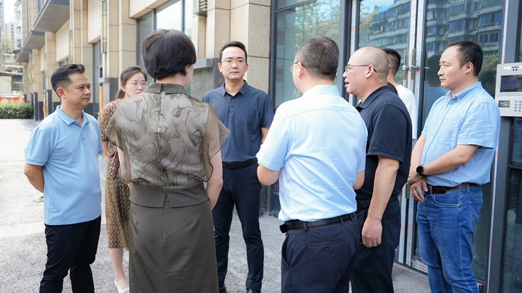 2025年7月25日，四川省住房和城乡建设厅住保处副处长张华一行调研川南ag手机官方官网“高庐尚玺”保障性租赁住房项目.jpg