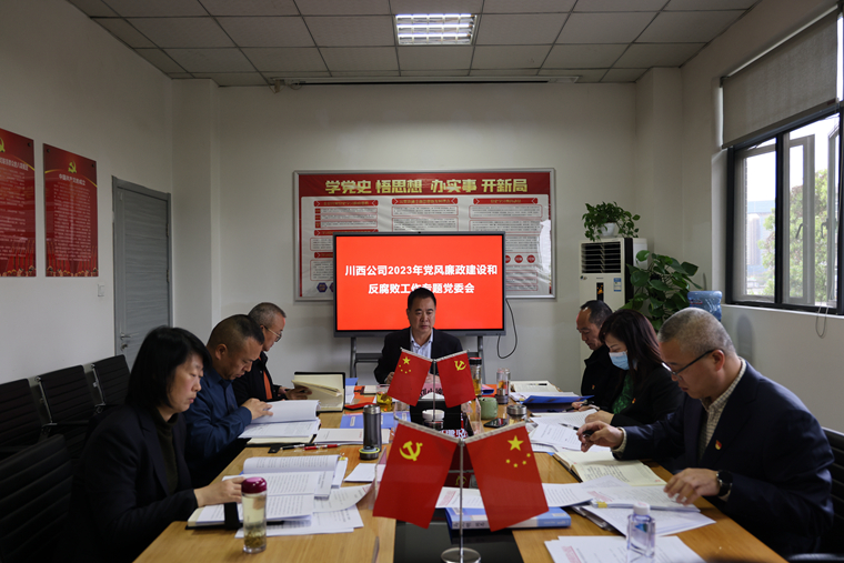 川西ag手机官方官网2023年党风廉政建设和反腐败工作专题党委会2023.03.23.JPG