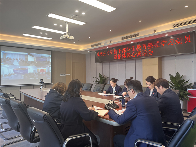 no169-成南ag手机官方官网召开纪检干部队伍教育整顿学习动员暨集体谈心谈话会1（李南）.JPG